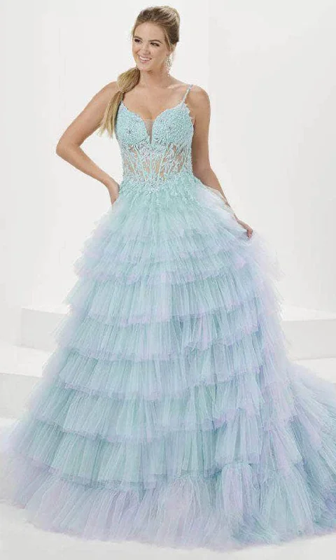 women's bespoke dressesTiffany Designs 16115 - Tiered Gown