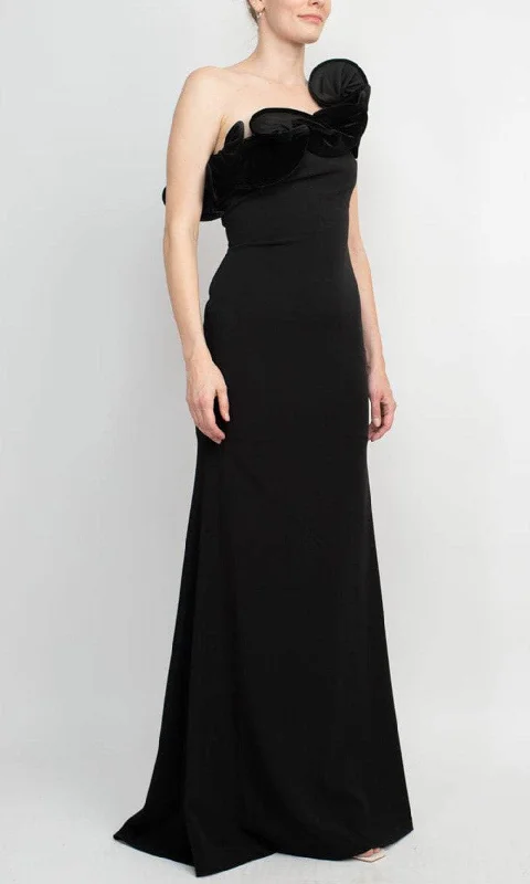 women's long-sleeved dressesAlberto Makali 185401 - Asymmetric Gown