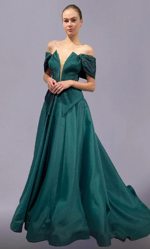 women's unique dressesMNM Couture 2687 - Off Shoulder Gown