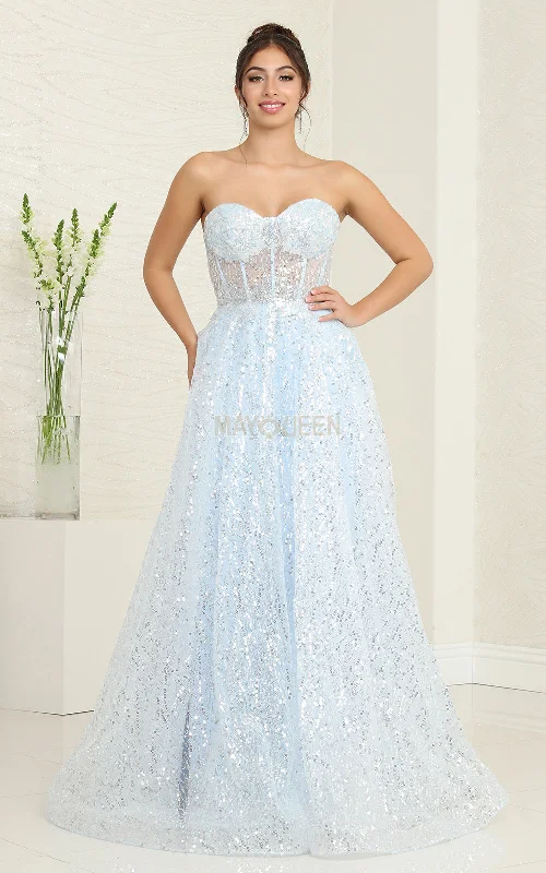 women's pastel dressesMay Queen RQ8077 - Corset Gown