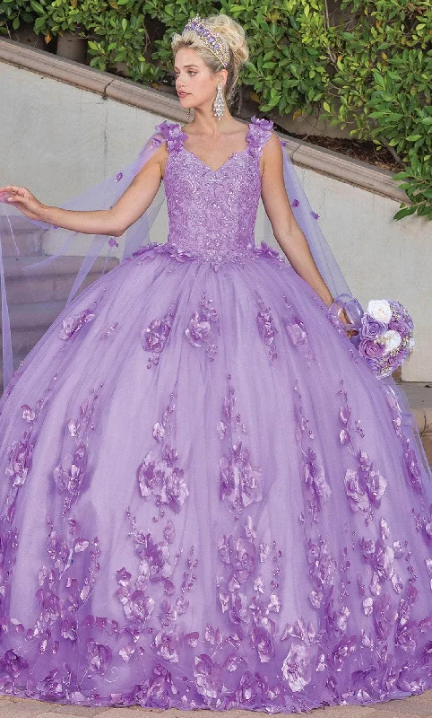 women's chiffon dressesDancing Queen 1695 - Appliqued Ballgown