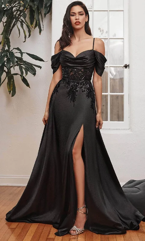 women's shift dressesLadivine OC012 - Off Shoulder Gown