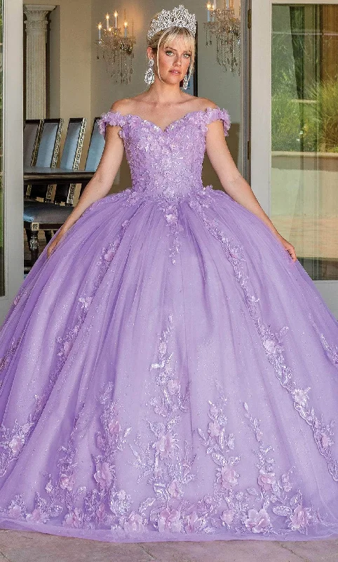 women's lace dressesDancing Queen 1698 - Off The Shoulder Ballgown