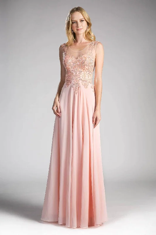 women's empire-line dressesLadivine 2635 - A-Line Chiffon Gown