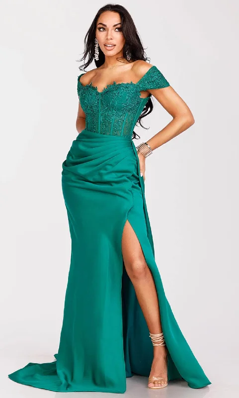 women's velvet dressesTerani Couture 231P0061 - Off-Shoulder Gown