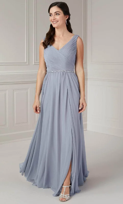 women's limited-edition dressesChristina Wu Elegance 17129 - Pleated V-Neck Gown