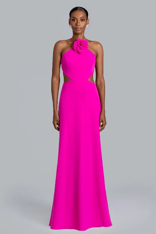 women's bodycon dressesGHRAIL "Aria" Crepe Gown