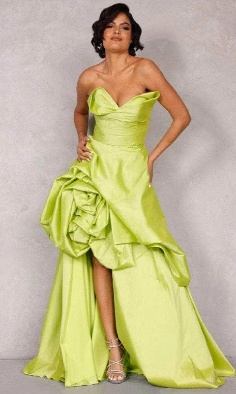 women's easy-to-wear dressesTerani Couture 2111P4272 - Strapless High Low Evening Gown