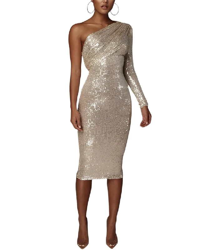 women's metallic dressesAdele Berto Mini Dress