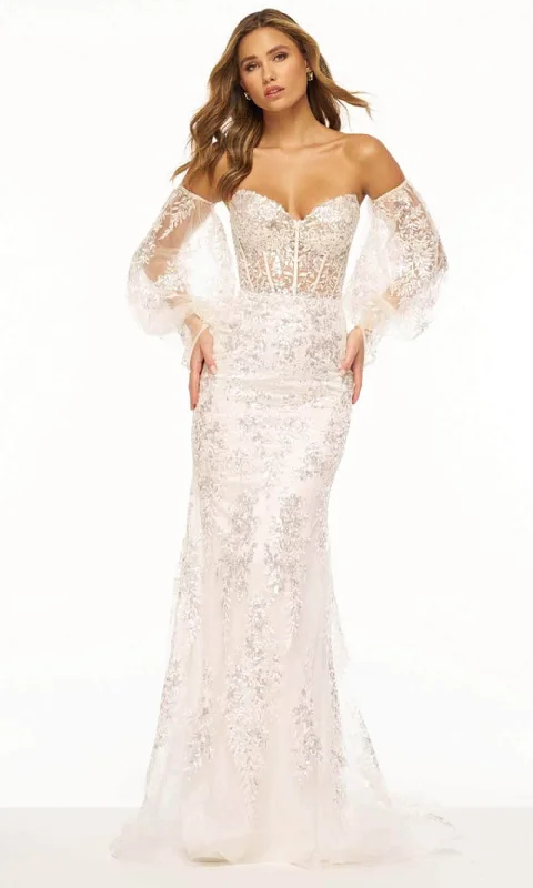 women's evening dressesSherri Hill 56177 - Sequin Lace Corset Evening Gown