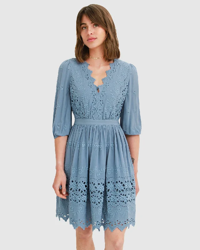 women's retro dressesSweet Talk Eyelet Mini Dress