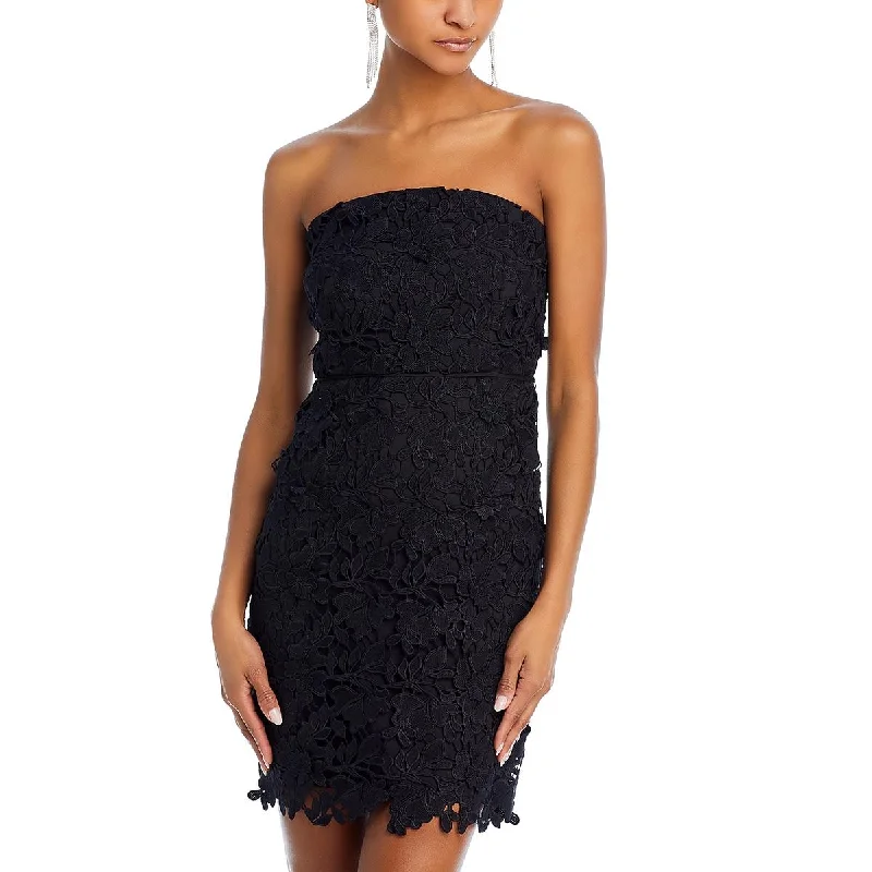 women's pear-shaped body dressesWomens Lace Mini Cocktail And Party Dress