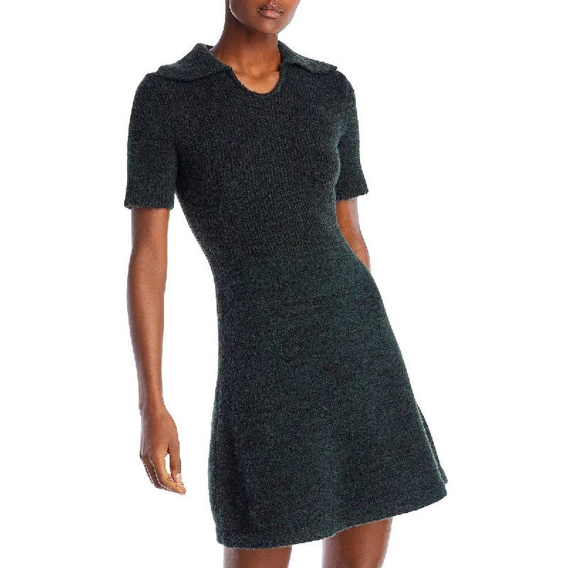 women's spaghetti strap dressesWomens Knit Mini Sweaterdress