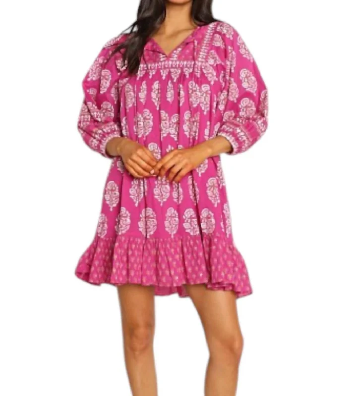 women's versatile dressesMagdalena Mini Dress In Mix Block Print