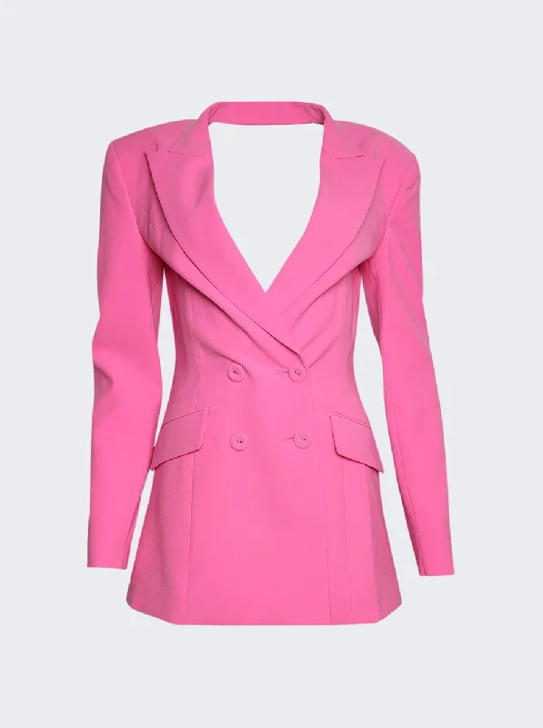 women's travel dressesBackless Blazer Jacket Mini Dress