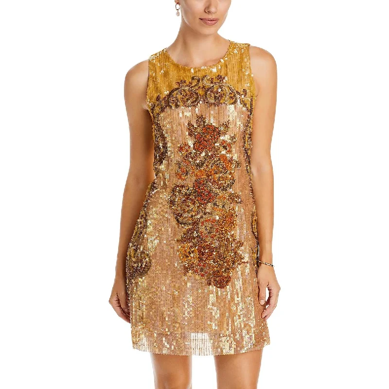 women's statement dressesAmy Womens Sequined Mini Cocktail And Party Dress