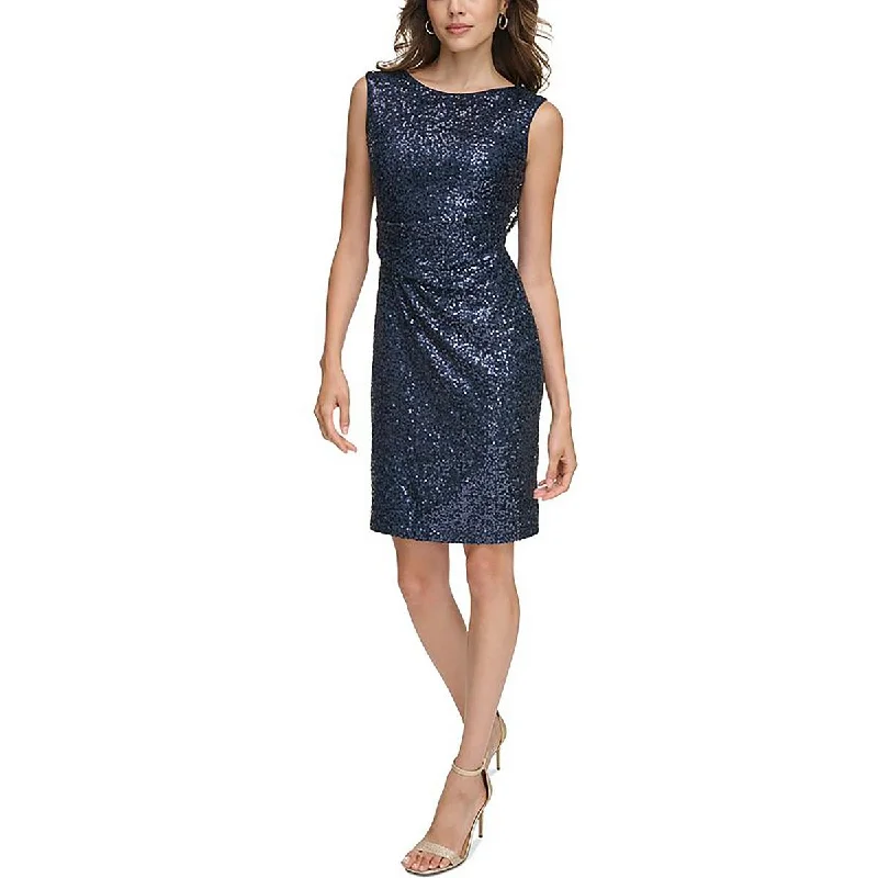 women's petite dressesWomens Sequined Mini Cocktail And Party Dress