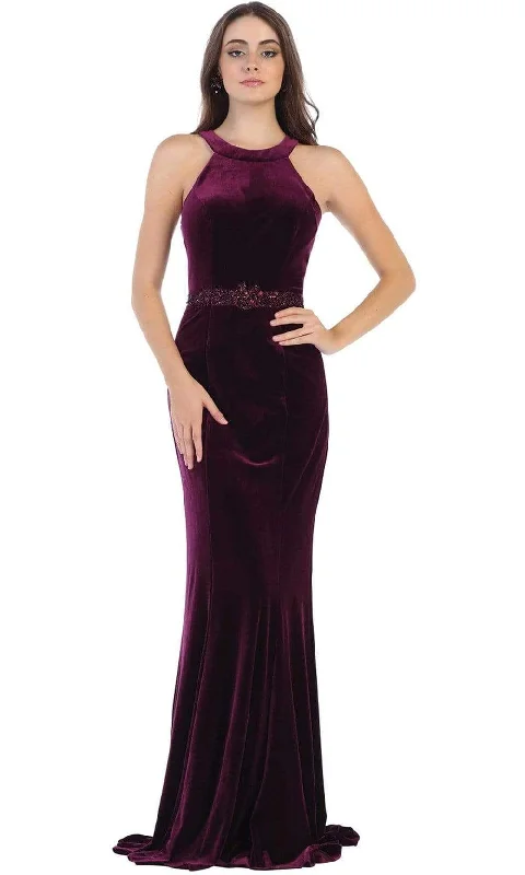 women's limited-edition dressesMay Queen - RQ7652 Fitted Jewel Sheath Evening Dress