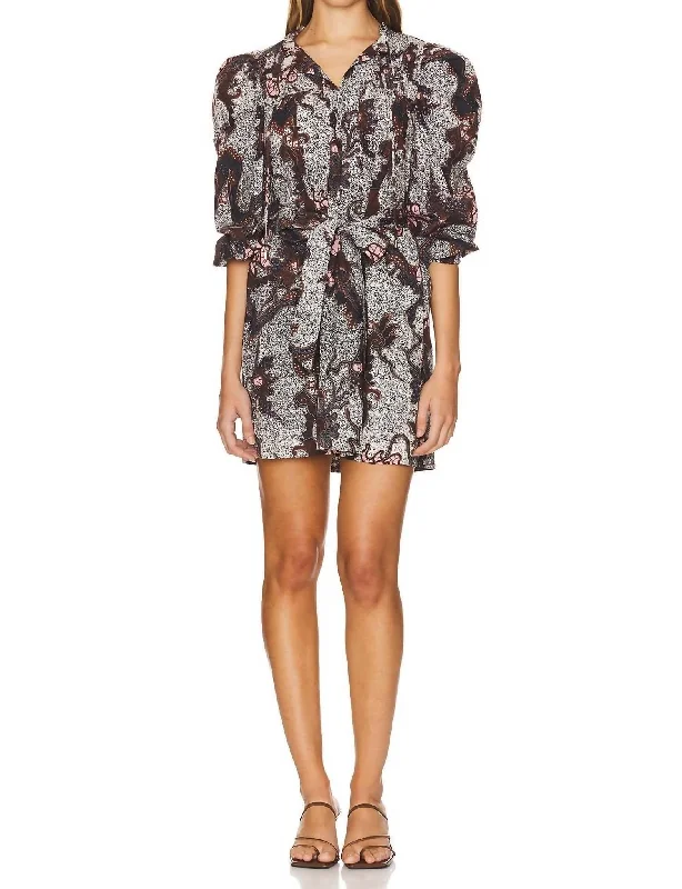 women's chiffon dressesIvana Mini Dress In Castello Print