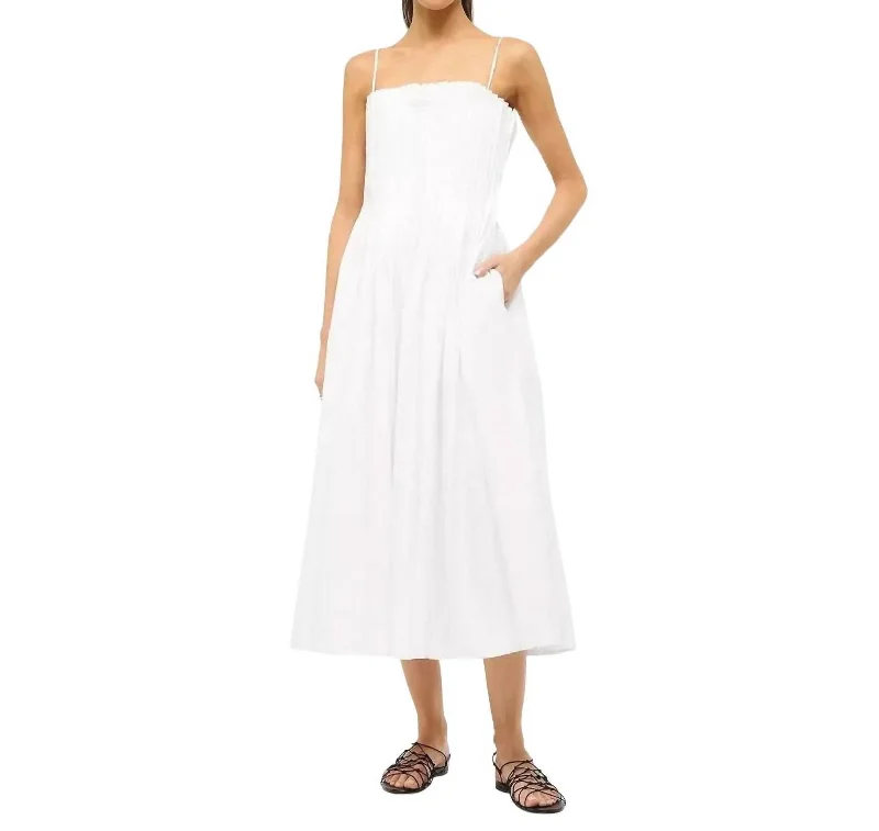 women's lightweight dressesMidi Bella Dress In White