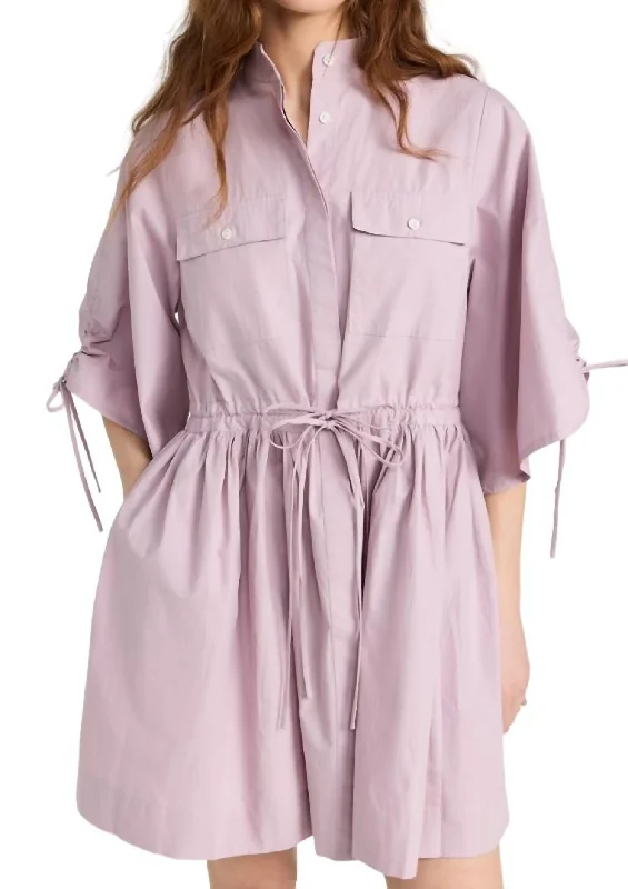 women's pastel dressesHannah Mini Dress In Lilac