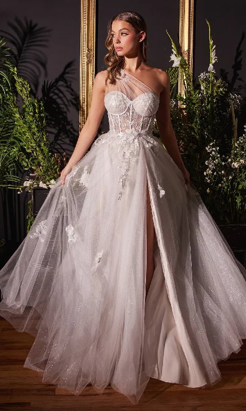 women's travel dressesOne-Shoulder Wedding Ball Gown A1053W