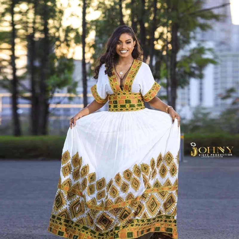 women's casual dressesEdelawit Ethiopian Wedding Dress