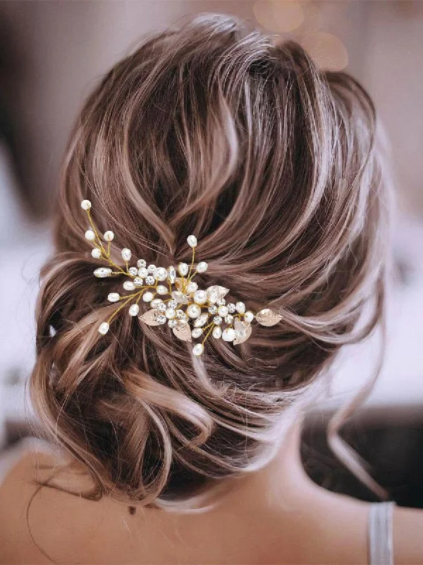 women's fair-trade dressesVine Pearl Leaf Wedding Hair Accessories