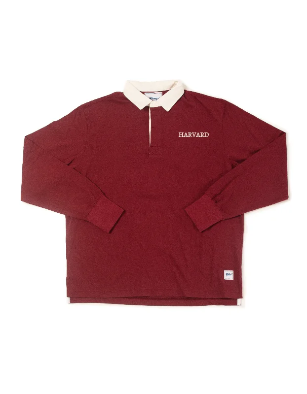 women's versatile dressesHARVARD RUGBY SHIRT - BURGUNDY