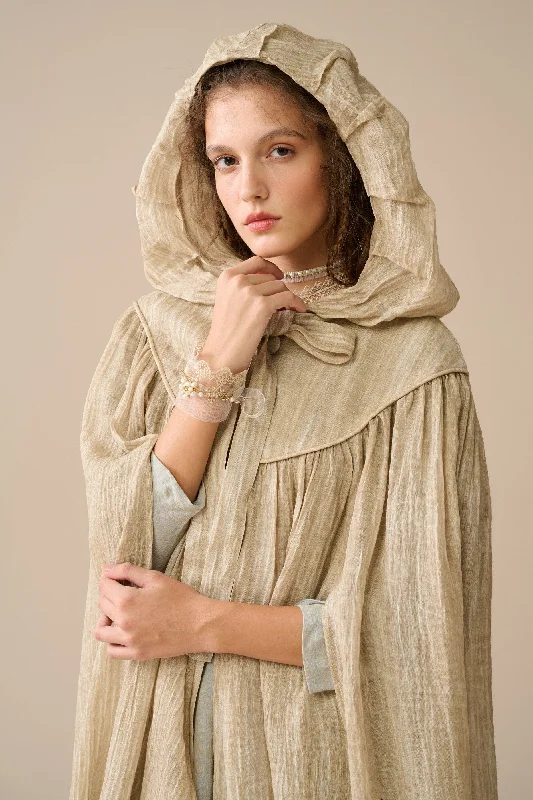 women's neon dressesVenus 24 | Fairy Linen Hooded Cloak