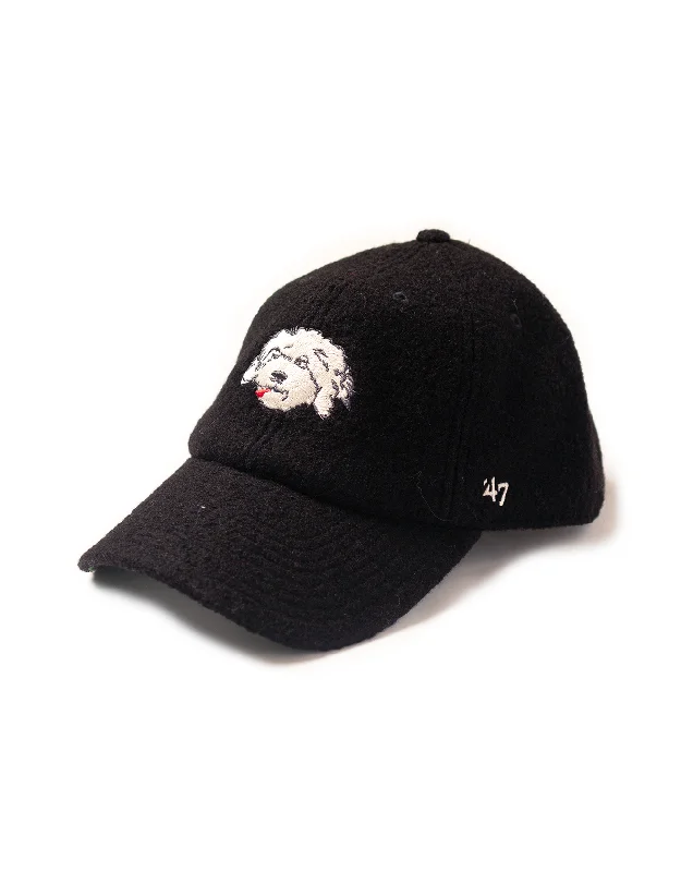 women's casual Friday dressesSHAGGY DOG BASEBALL CAP - BLACK