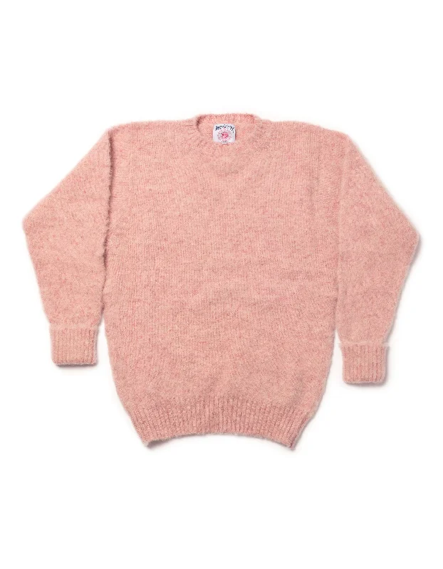 women's bespoke dressesSHAGGY DOG SWEATER PINK HEATHER - CLASSIC FIT